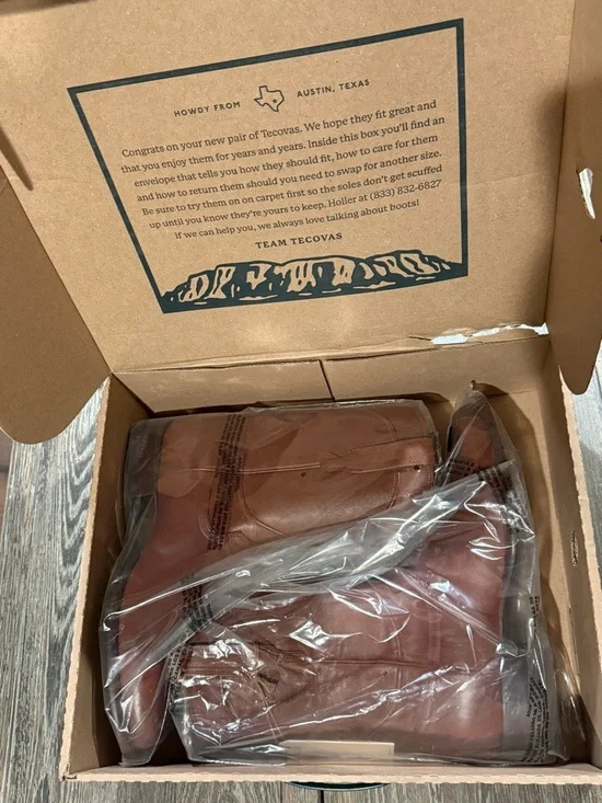 TECOVAS Dark Brown The Earl Roper Boots Sz(13) - Picture 5 of 8